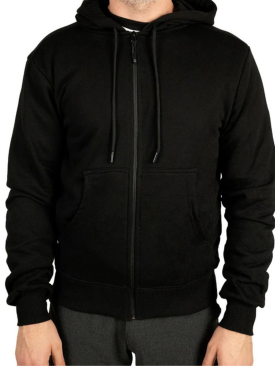 Kapüşonlu ve Fermuarlı Sweatshirt